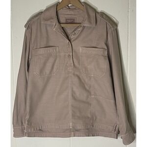 American Eagle Khaki‎ Pullover Shirt Women's Small Petite Casual Top